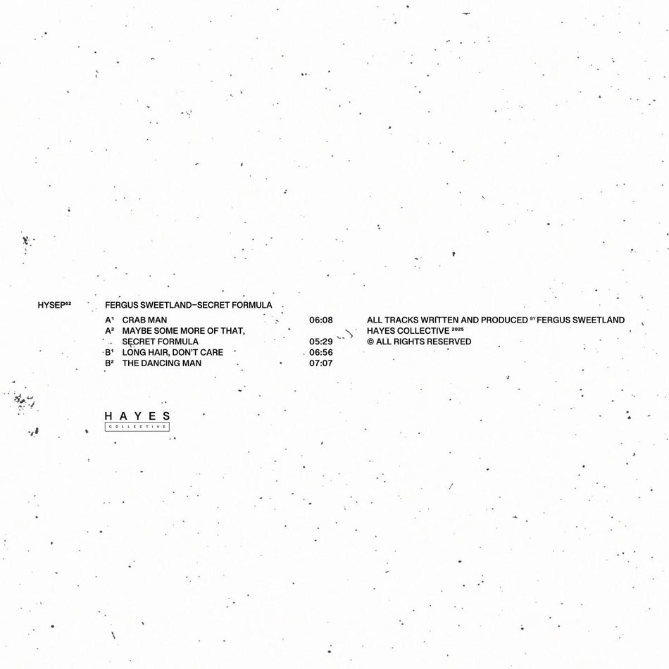 Fergus Sweetland - Secret Formula ep [printed sleeve] 12"